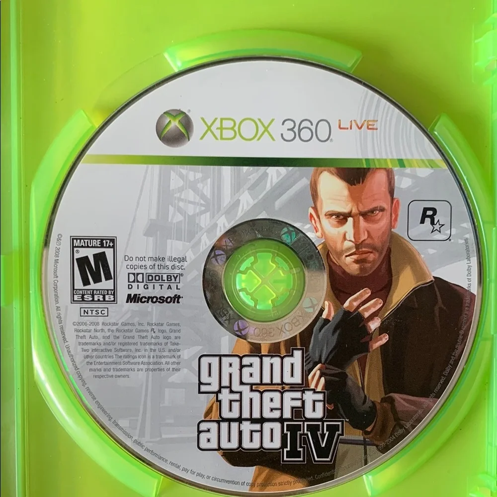 360 Grand Theft Auto IV & V Bundle - Green Cases